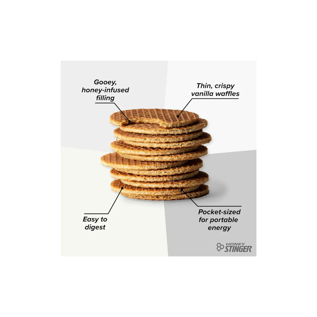 Honey Stinger Waffle Energy Organic C/12 Pzas 28.5gr Sfn vainilla