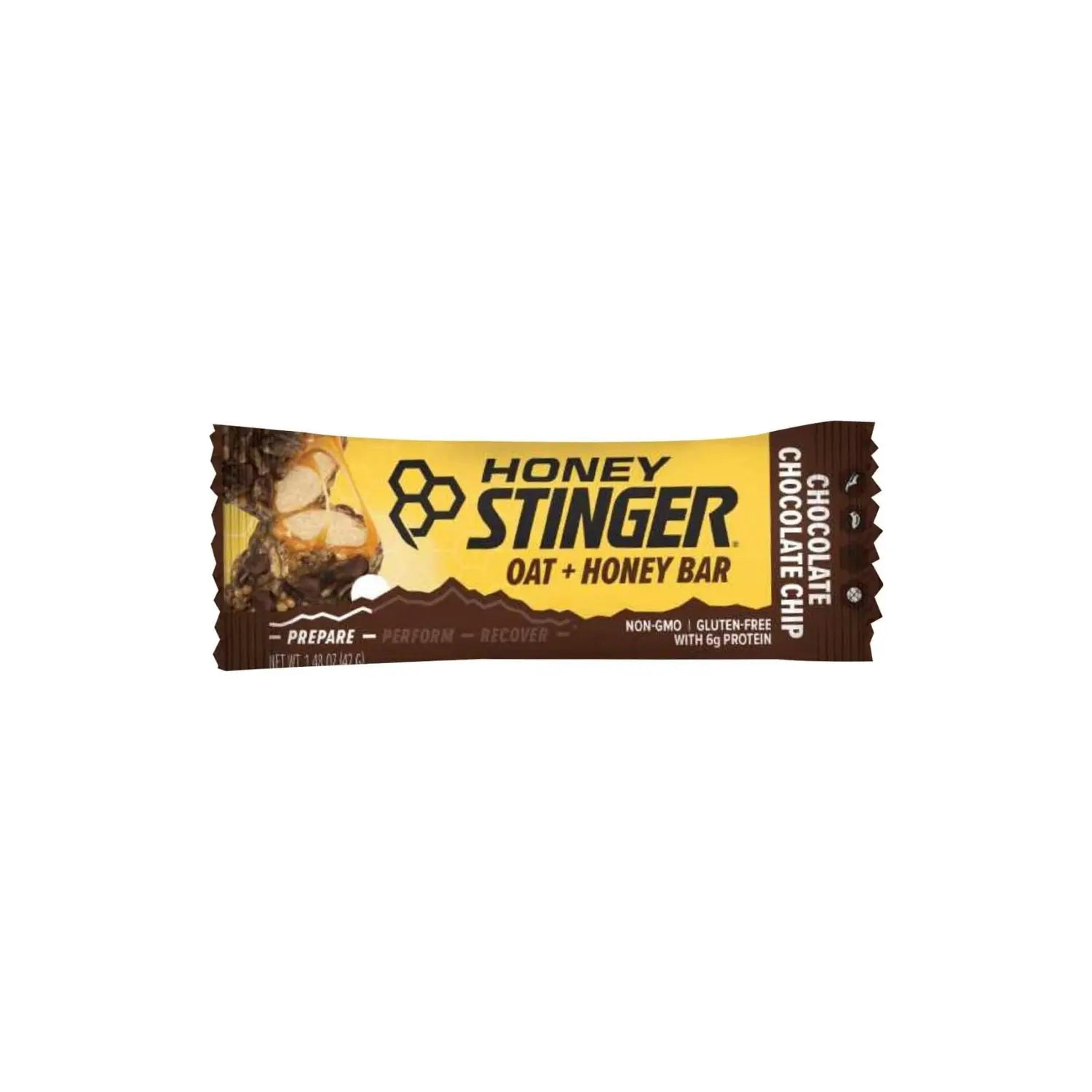 Honey stinger barra energetica de avena y miel 12 barras sfn chocolate chocolate chip