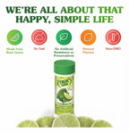 True Lime 2.29 oz - Sazonador de Lima Cristalizada True Citrus | Sabor Real de Fruta | Alternativa saludable sin sal para cocinar, hornear y condimentar | Fórmula limpia sin conservadores artificiales | Condimento cítrico en polvo