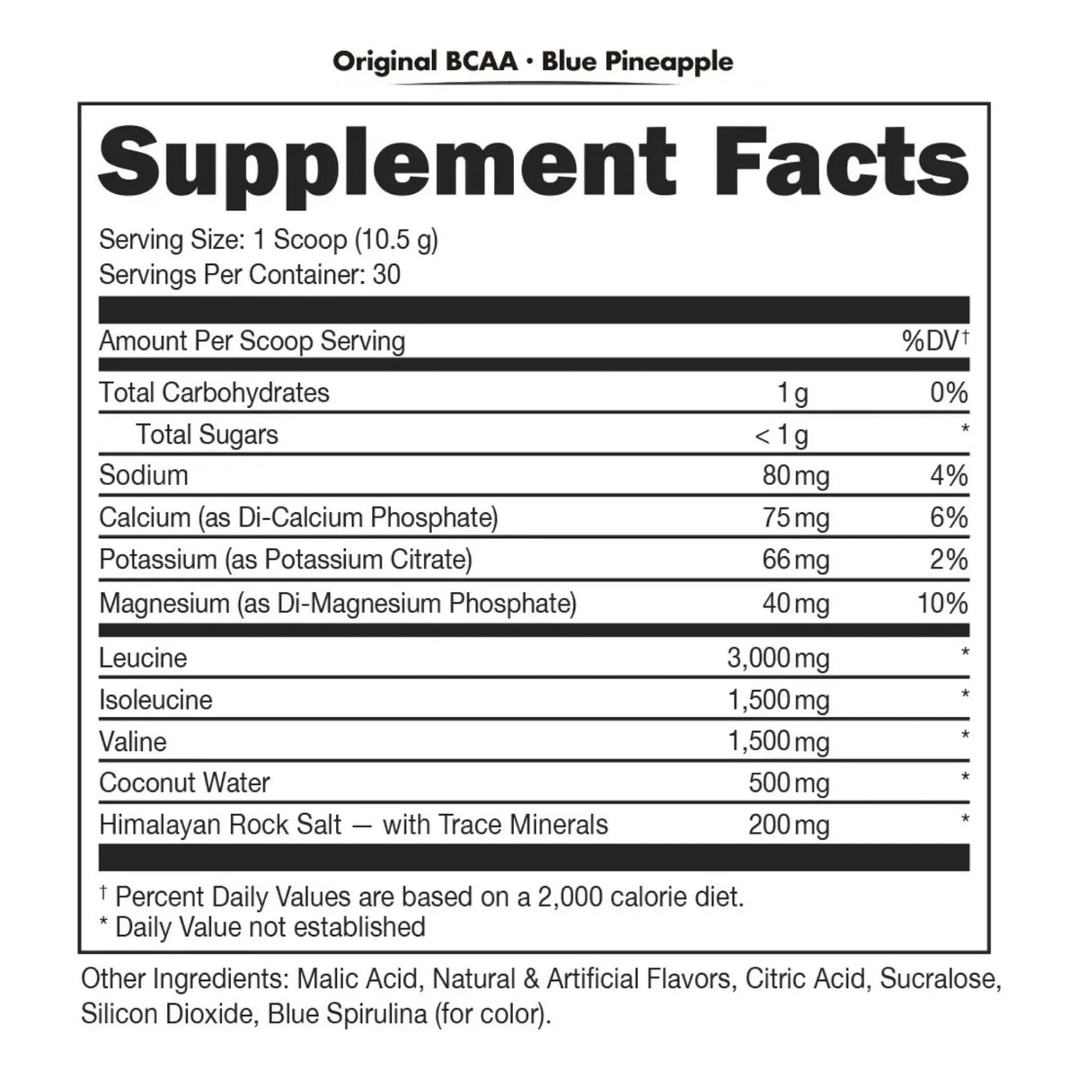 Bucked up original BCAA aminoacidos 2:1:1 315 grs Blue pineapple