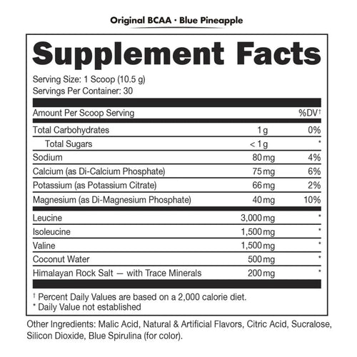 Bucked up original BCAA aminoacidos 2:1:1 315 grs Blue pineapple