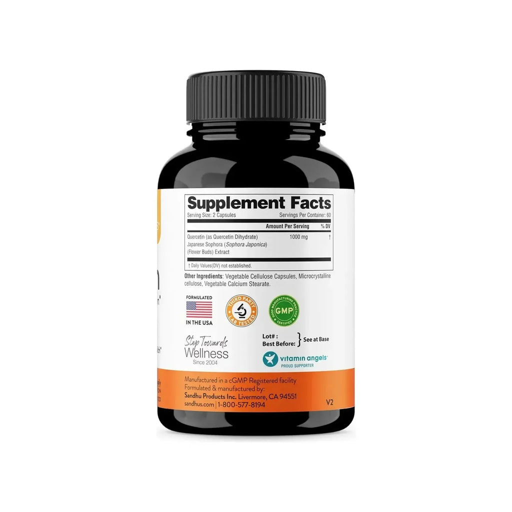 Sandhus Quercetin Apoyo Inmunologico Con 120 Capsulas de 1000mg