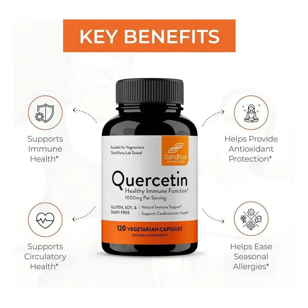 Sandhus Quercetin Apoyo Inmunologico Con 120 Capsulas de 1000mg
