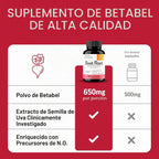 Sandhus Raíz de Remolacha Con Extracto De Semilla De Uva Para Salud del Corazón 60 Capsulas