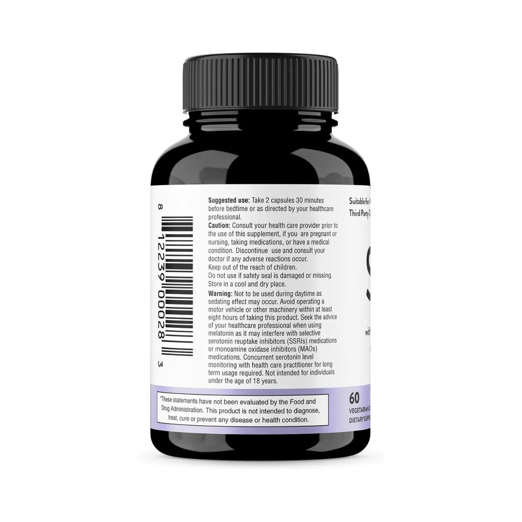 Sandhus Sleep Melatonina Gaba L-teanina Y 5-htp Con 60 Capsulas