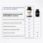 Sandhus Sleep Melatonina Gaba L-teanina Y 5-htp Con 60 Capsulas