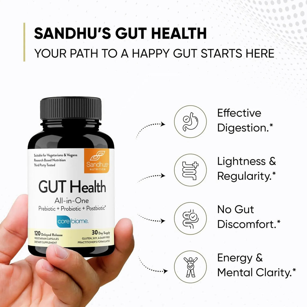 Sandhus Gut Health Salud Intestinal Con 120 Capsulas