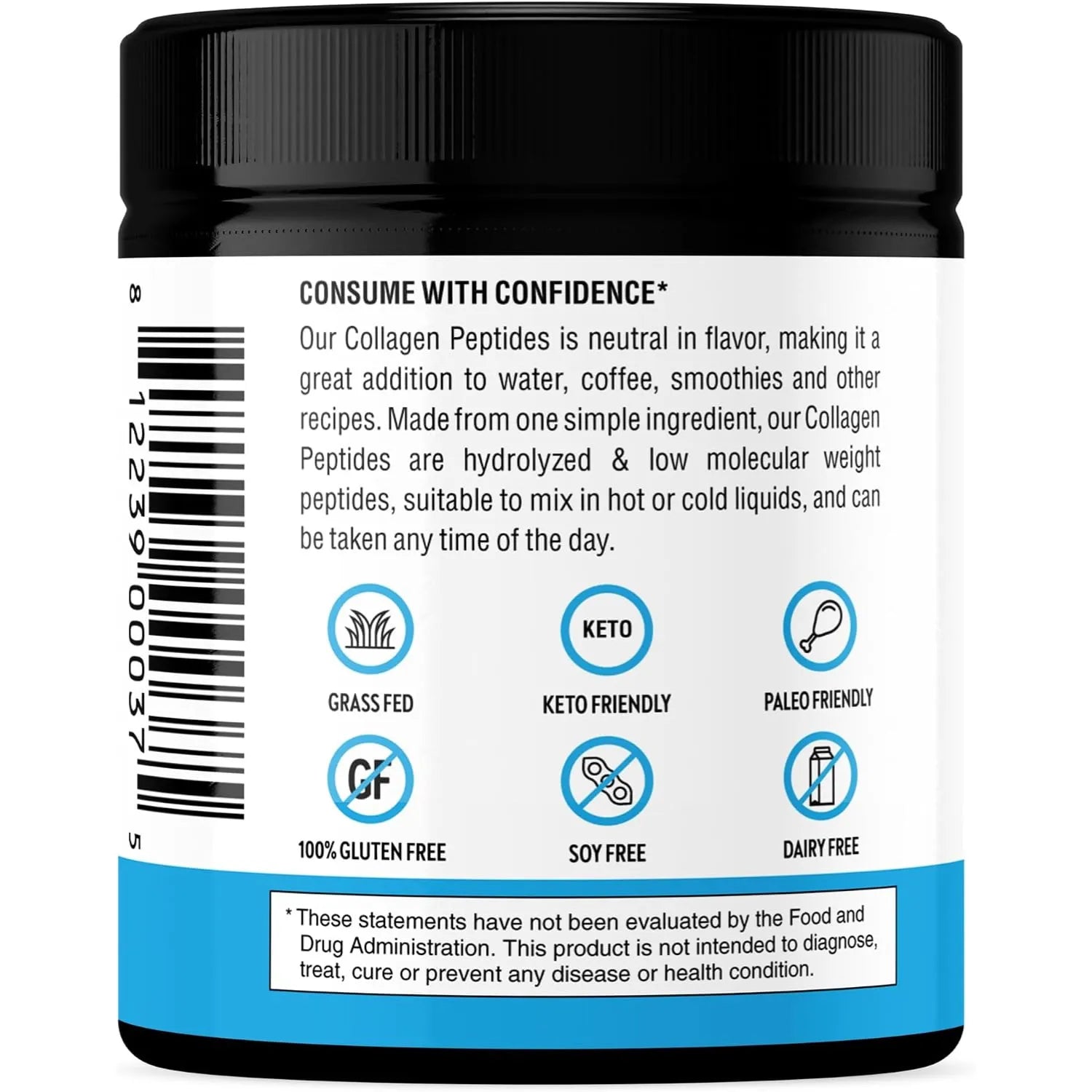 Sandhus Collagen Peptides, Péptidos De Colágeno 140g Sfn