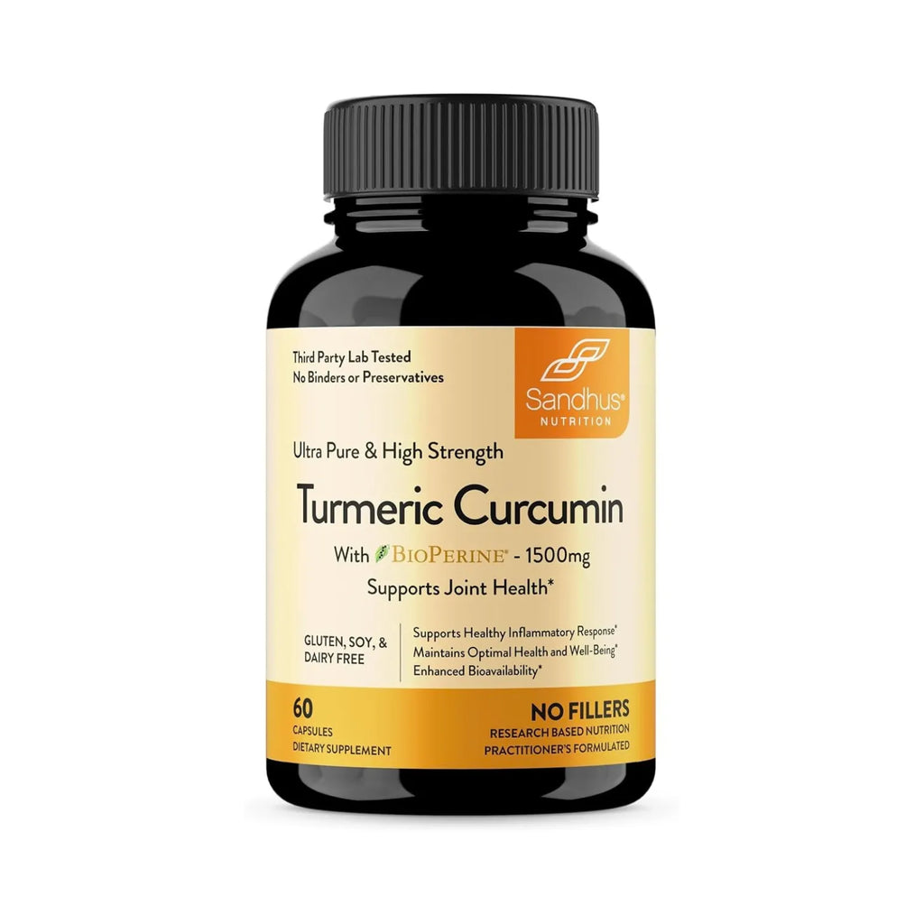 Sandhus Turmeric Curcumin Con Bioperina 1500mg 60 Capsulas