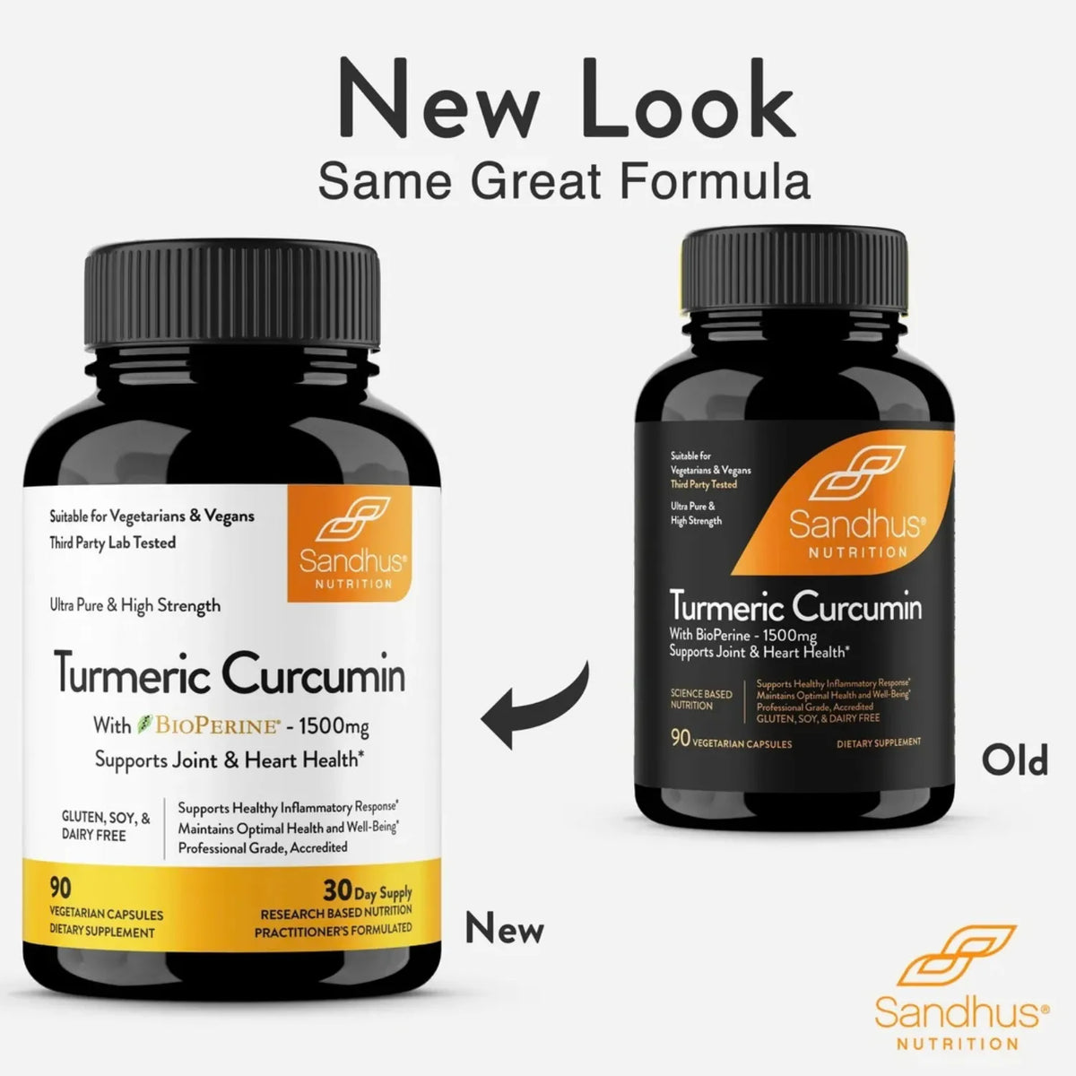 Sandhus Turmeric Curcumin Cúrcuma 90 Capsulas 1500mg
