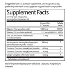 Sandhus Immune Vitamina C & D3 Vegetarian Con 180 Capsulas