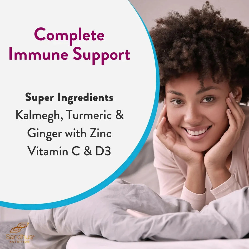 Sandhus Immune Vitamina C & D3 Vegetarian Con 180 Capsulas