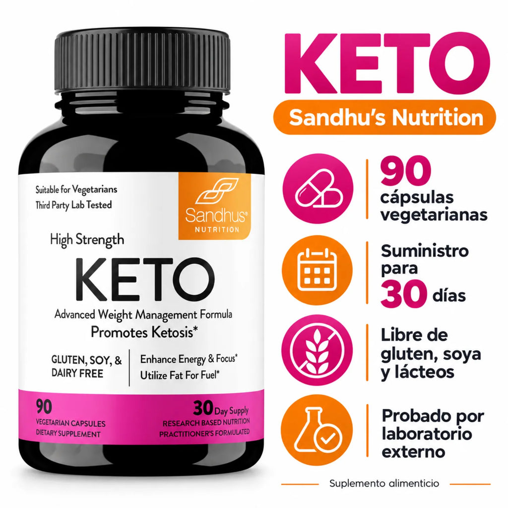 Sandhus Keto Apoyo Al Control De Peso 90 Capsulas
