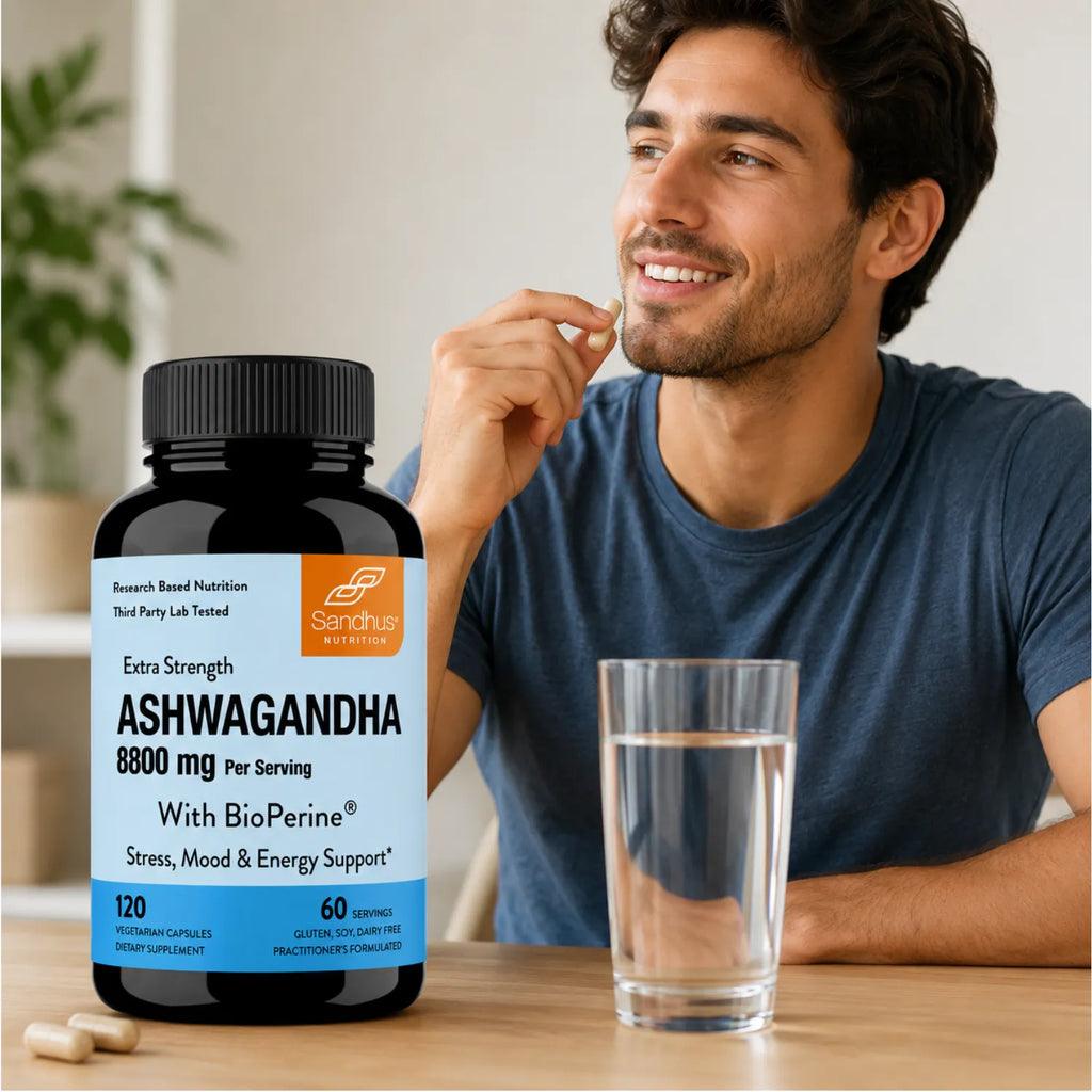 Sandhus Ashwagandha 8800mg Salud Cerebral 120 Caps Sfn