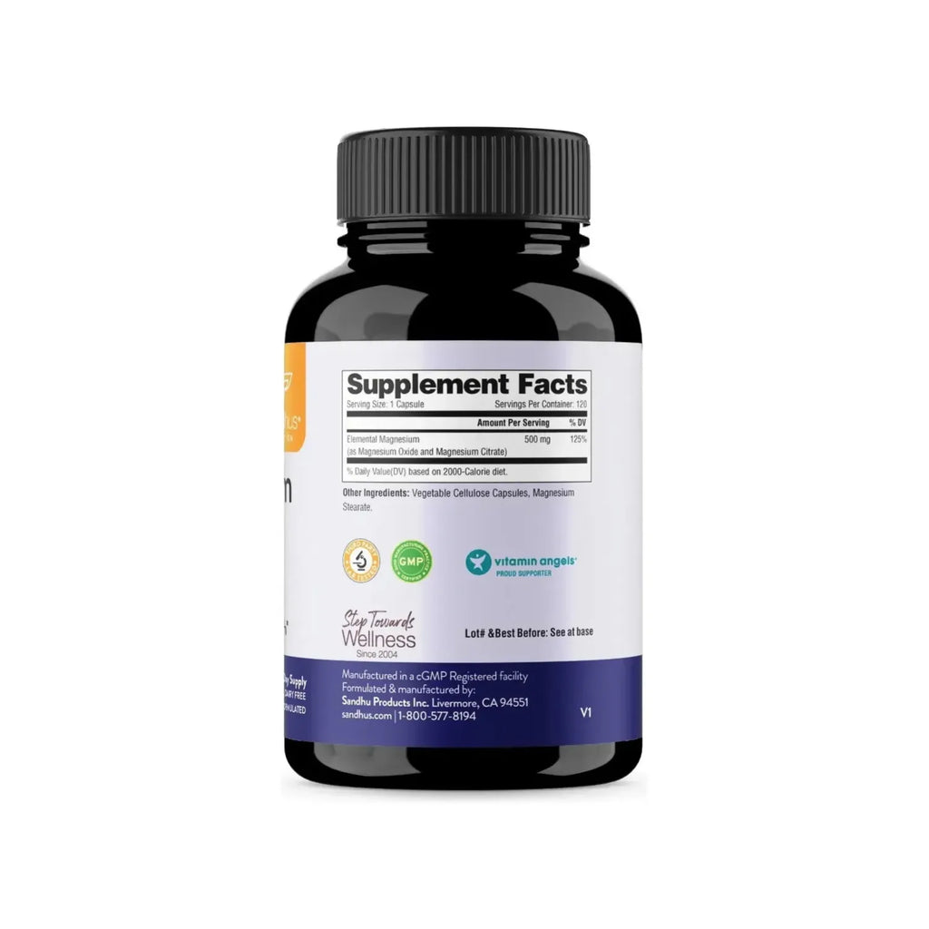 Sandhus Complejo De Magnesio Magnesium Complex 120 Cápsulas Sin Sabor 120