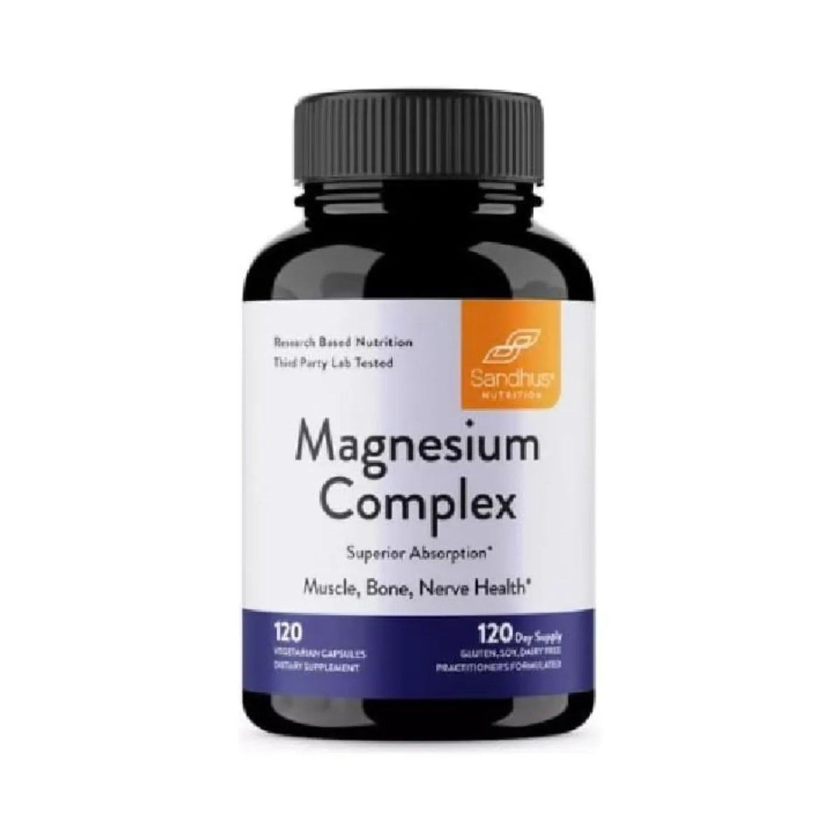 Sandhus Complejo De Magnesio Magnesium Complex 120 Cápsulas Sin Sabor 120