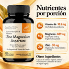 Sandhus Zinc Magnesium & Vitamina B6 Complex Con 120 Capsulas