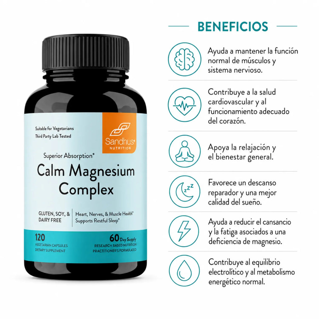 Sandhus Calm Magnesium Complex 120 caps