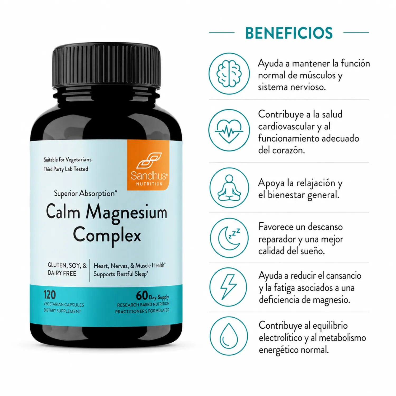 Sandhus Calm Magnesium Complex 120 caps