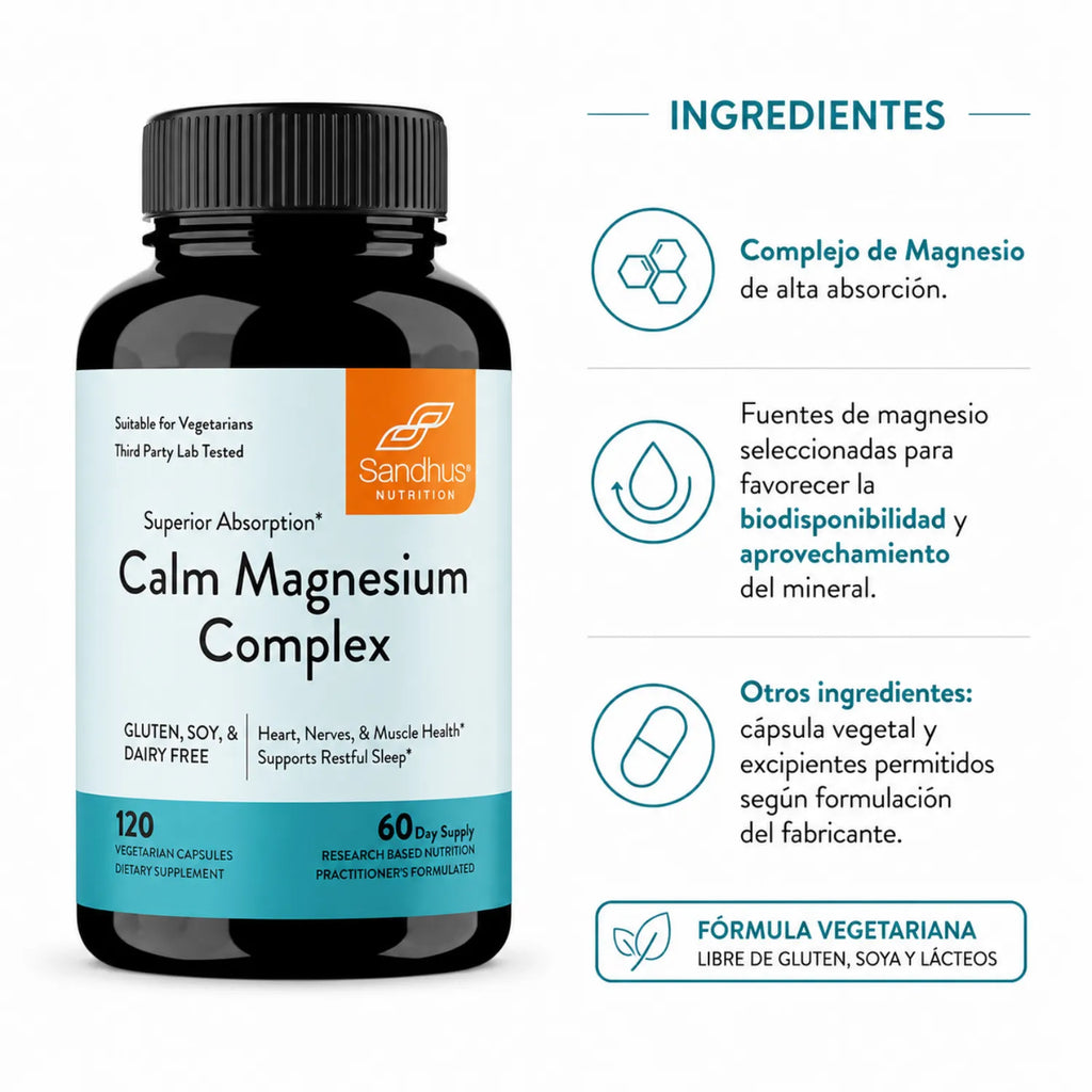 Sandhus Calm Magnesium Complex 120 caps