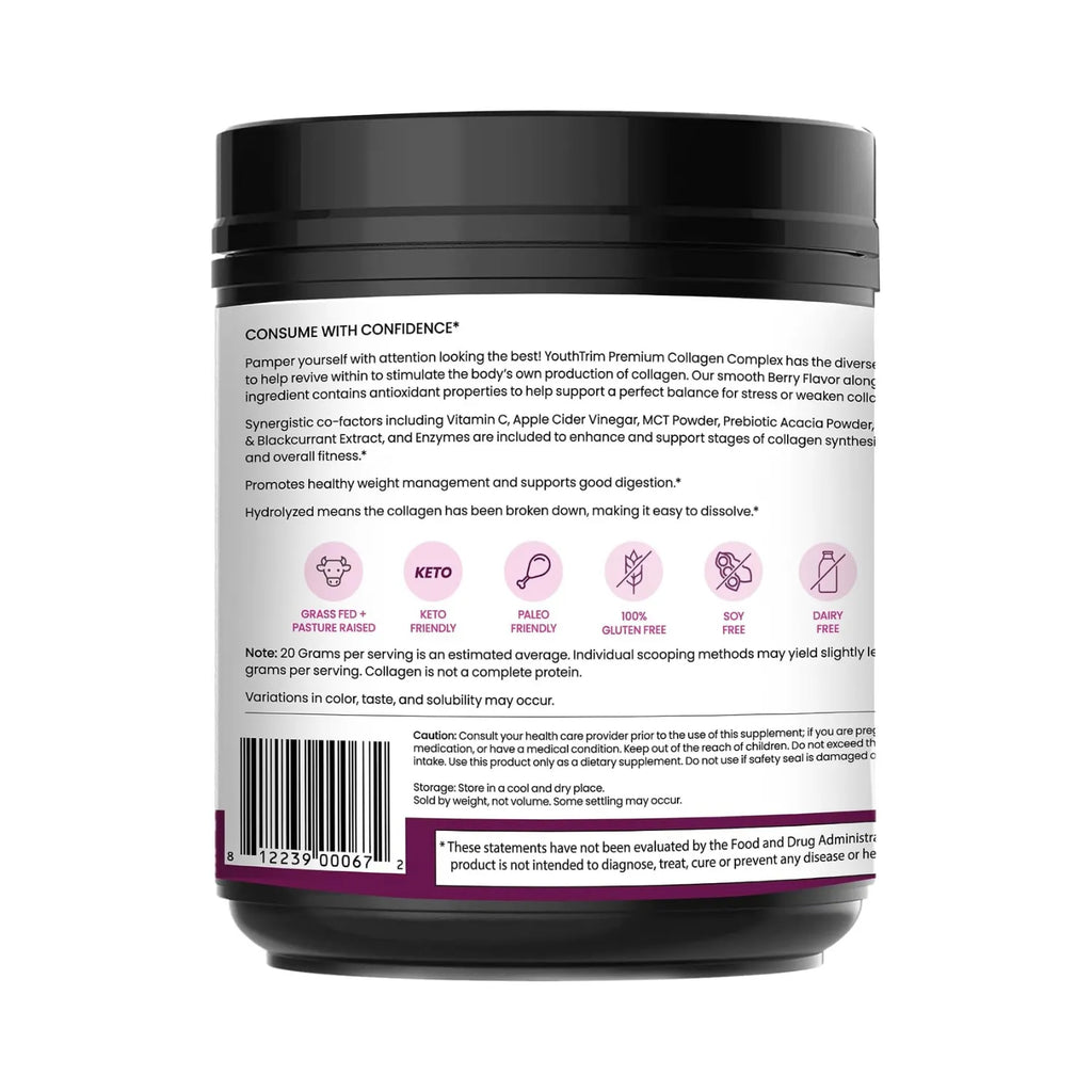 Sandhus Youthtrim Debloat, Colageno 600G Sfn Sabor Frutos Rojos