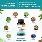Sandhus 15 Day Cleanse Ayuda A Limpiar El Colon 30caps Sfn