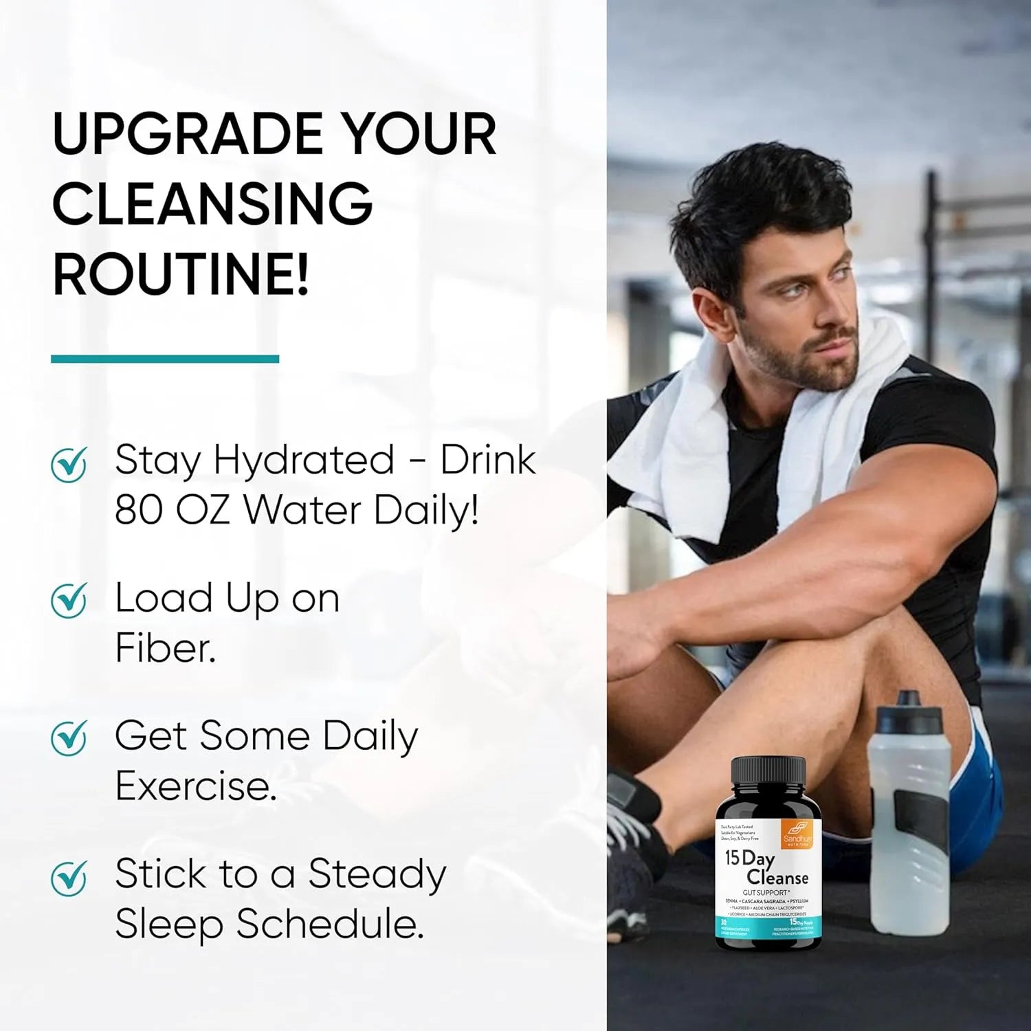 Sandhus 15 Day Cleanse Ayuda A Limpiar El Colon 30caps Sfn