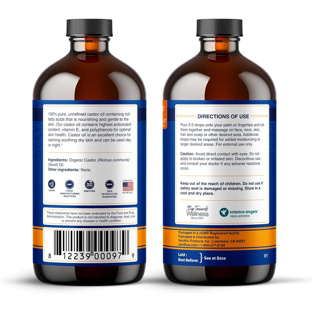 Sandhus Castor Oil 16Oz sfn