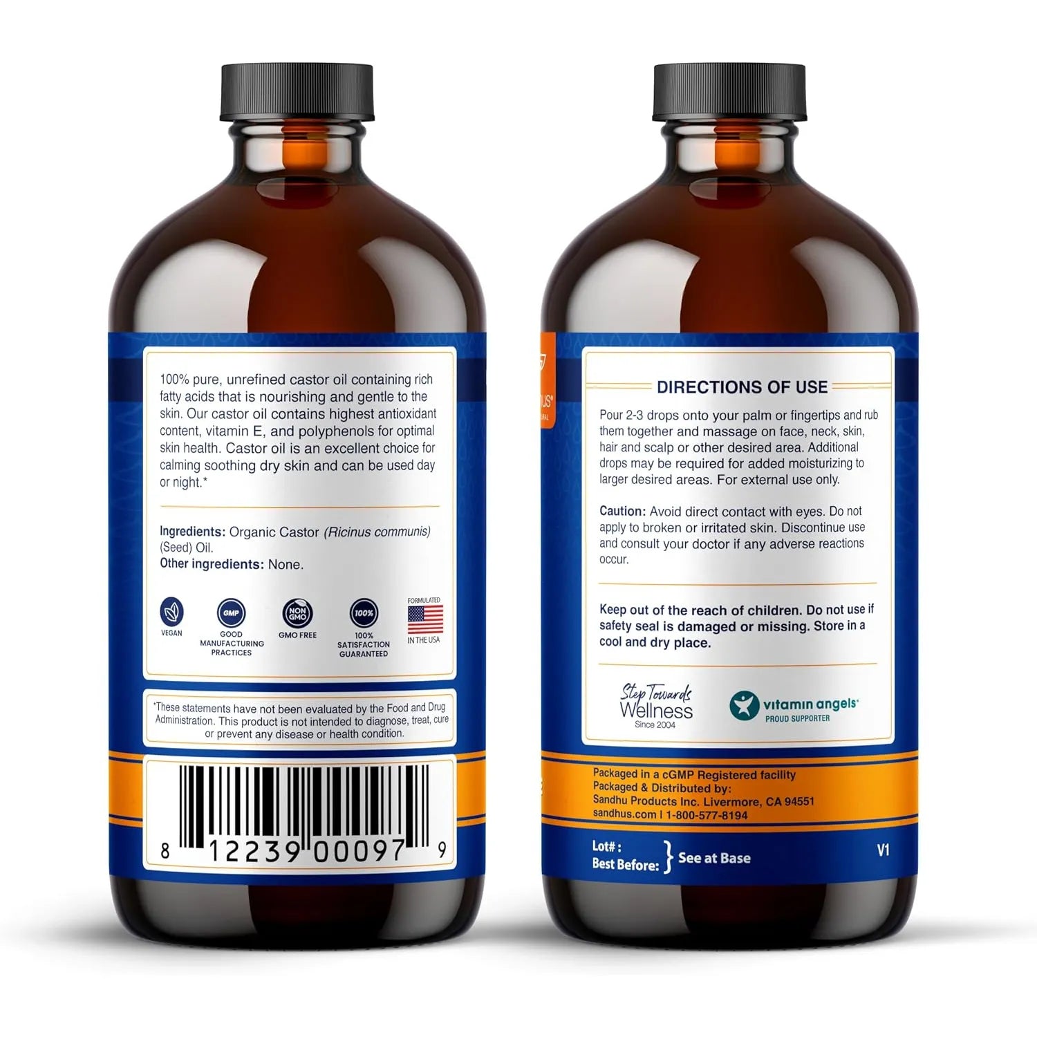 Sandhus Castor Oil 16Oz sfn