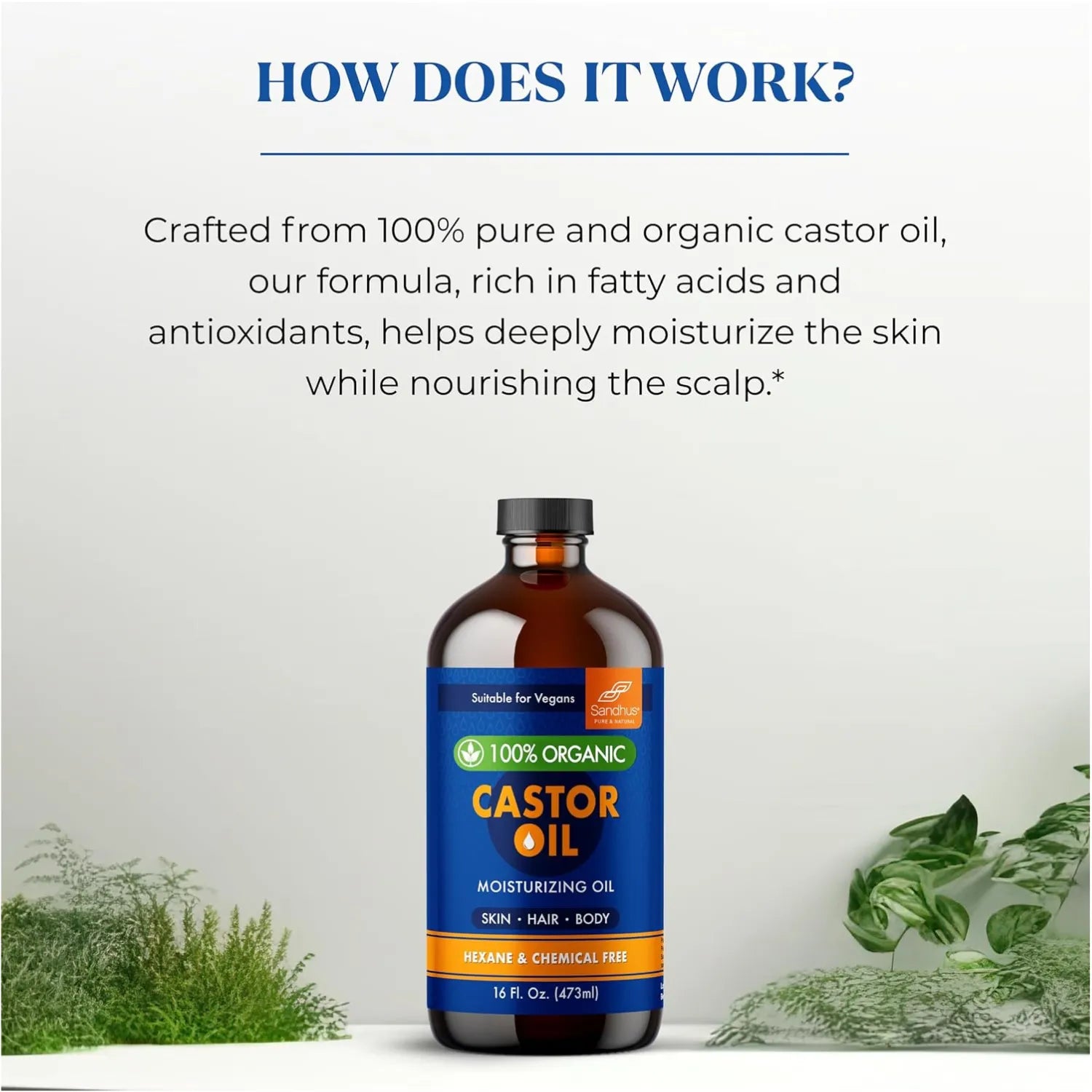 Sandhus Castor Oil 16Oz sfn