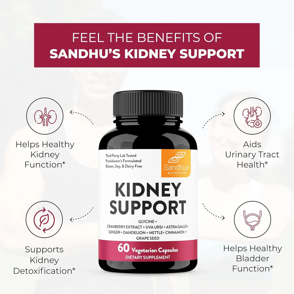 Sandhus Apoyo renal con glicina y extracto de arándano - Cápsulas 60 unidades sfn