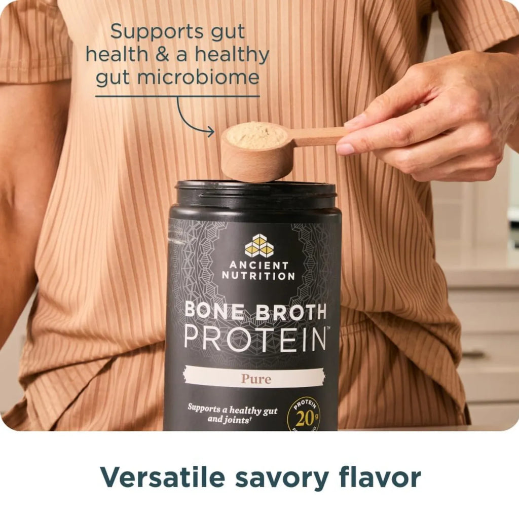 Ancient Nutrition, Bone Broth Protein, Proteína de caldo de huesos pura, 446 g (15,7 oz)