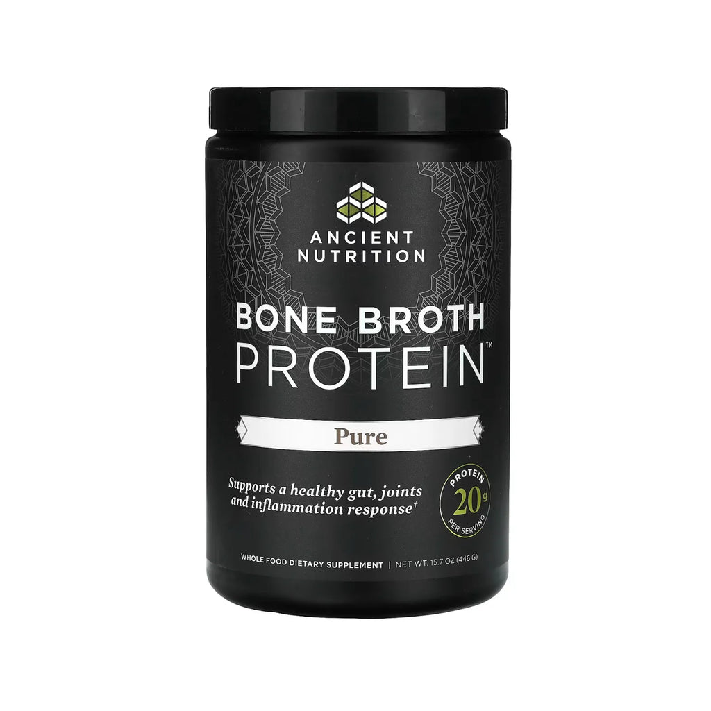 Ancient Nutrition, Bone Broth Protein, Proteína de caldo de huesos pura, 446 g (15,7 oz)