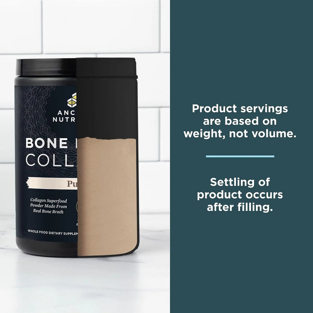 Ancient Nutrition, Bone Broth Collagen, Colágeno de caldo de huesos, Puro, 450 g (15,9 oz)