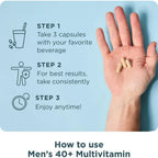 Ancient Nutrition, Suplemento multivitamínico para hombres de 40 años en adelante, 90 cápsulas