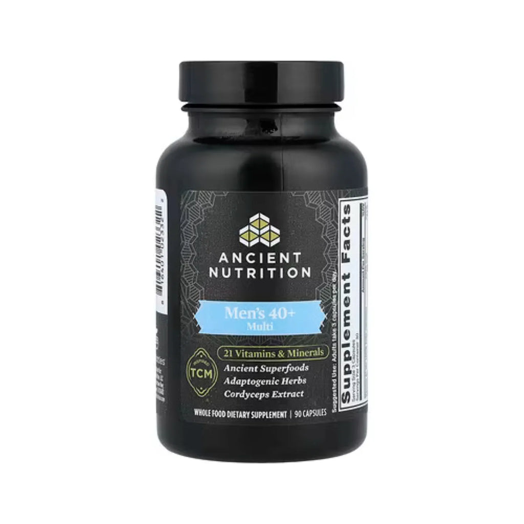 Ancient Nutrition, Suplemento multivitamínico para hombres de 40 años en adelante, 90 cápsulas