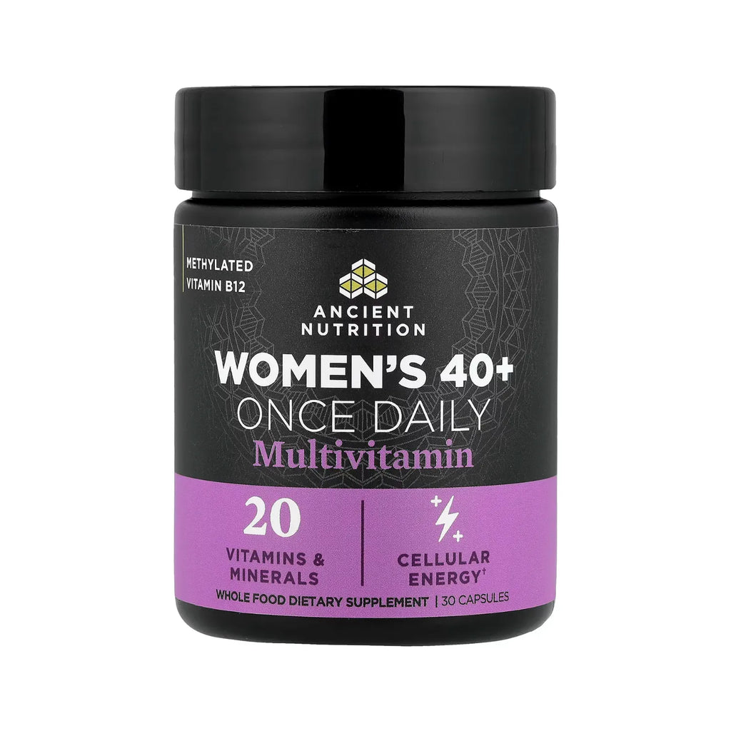 Ancient Nutrition, Suplemento multivitamínico de una ingesta diaria para mujeres mayores de 40 años, 30 cápsulas