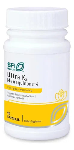 Klaire Labs Ultra K2 | 15 mg | 90 cápsulas | Vitamina K2 MK-4 | Suplemento alimenticio