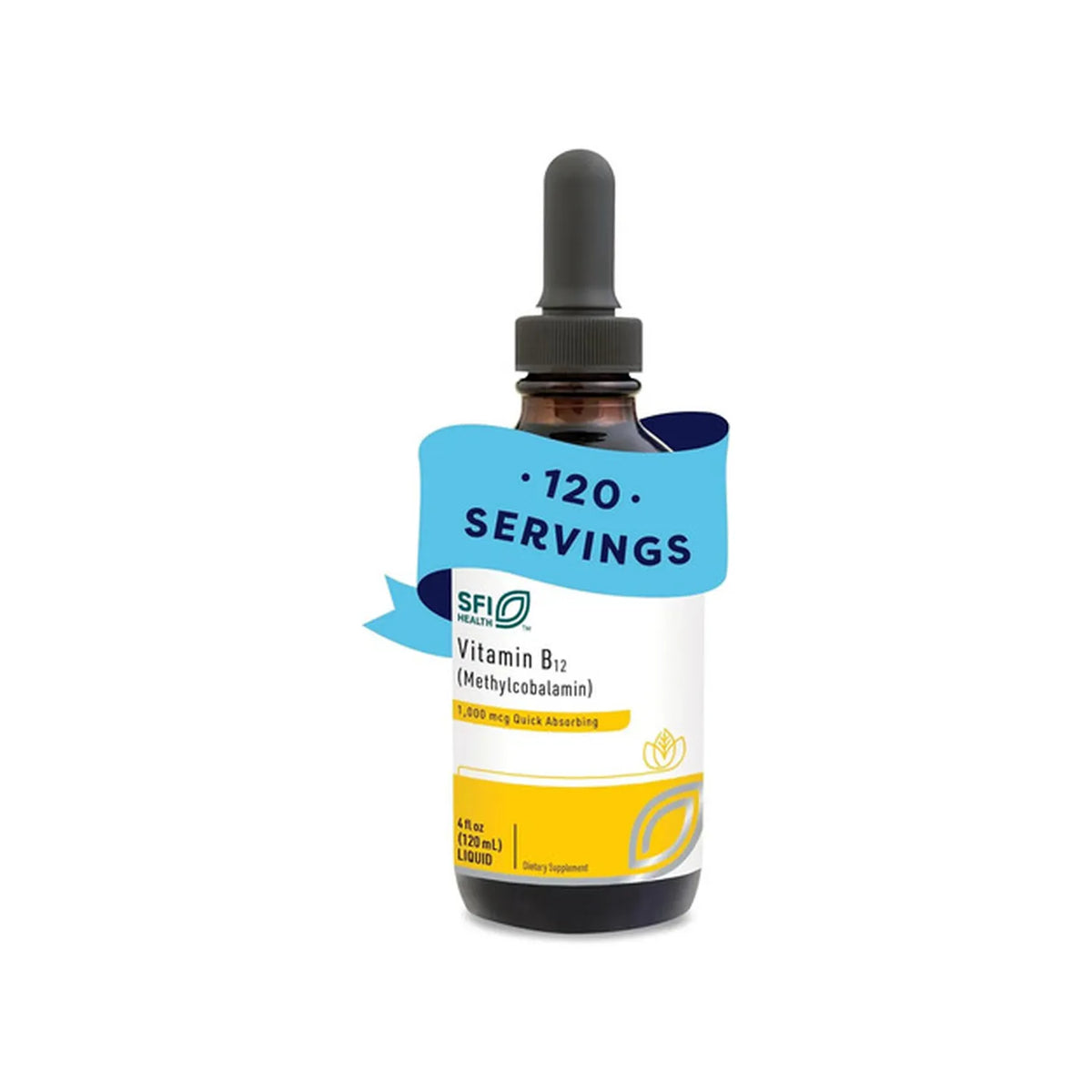 Klaire Labs Vitamin B12 Methylcobalamin | 1 mg | 4 oz | 120 mL | Suplemento alimenticio