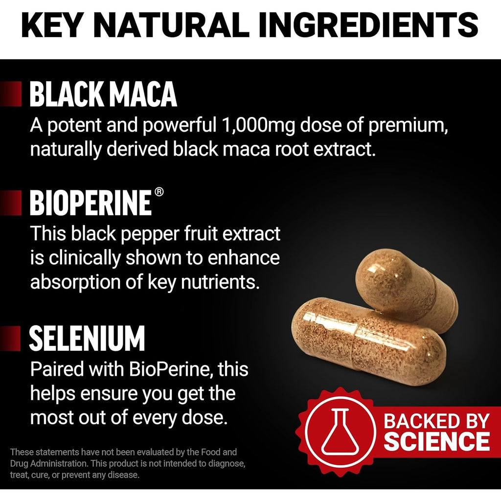 Force Factor Maca Negra 60 Cápsulas