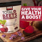 Force Factor Total Beets Antioxidantes 60 Tabletas Masticables