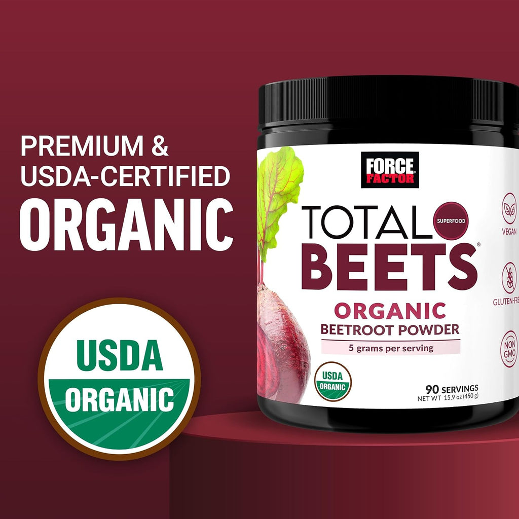 Force Factor Total Beets Betabel Orgánico en Polvo 450 g