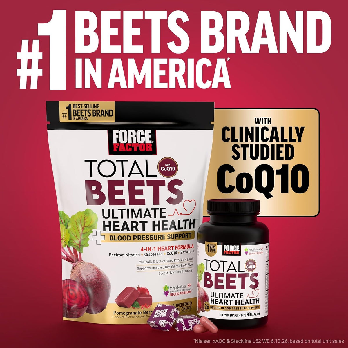 Force Factor Total Beets Betabel Orgánico en Polvo 450 g