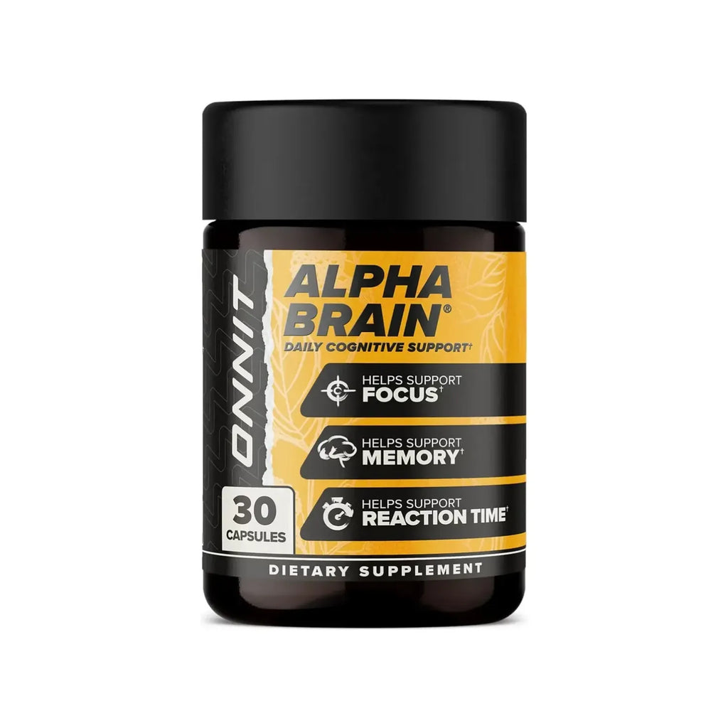 ONNIT Alpha brain L-tirosina memoria y enfoque 30 caps sfn