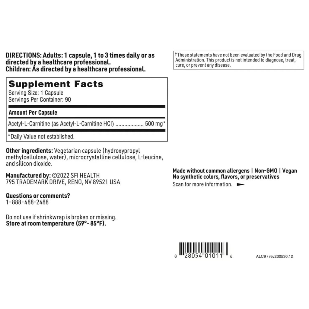 Klair Labs Acetyl-L-Carnitine 90 caps sfn