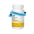 Klaire Labs Vitamin D Plus K | 60 cápsulas | 5000 UI de vitamina D3 + K2 MK-7 | Suplemento alimenticio