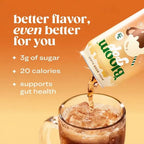 BLOOM NUTRITION | Bloom Pop Root Beer Float Refresco Prebiótico Sabor Cerveza de Raíz y Vainilla | 12 Latas de 355 ml | Apoyo Digestivo y Bienestar Intestinal