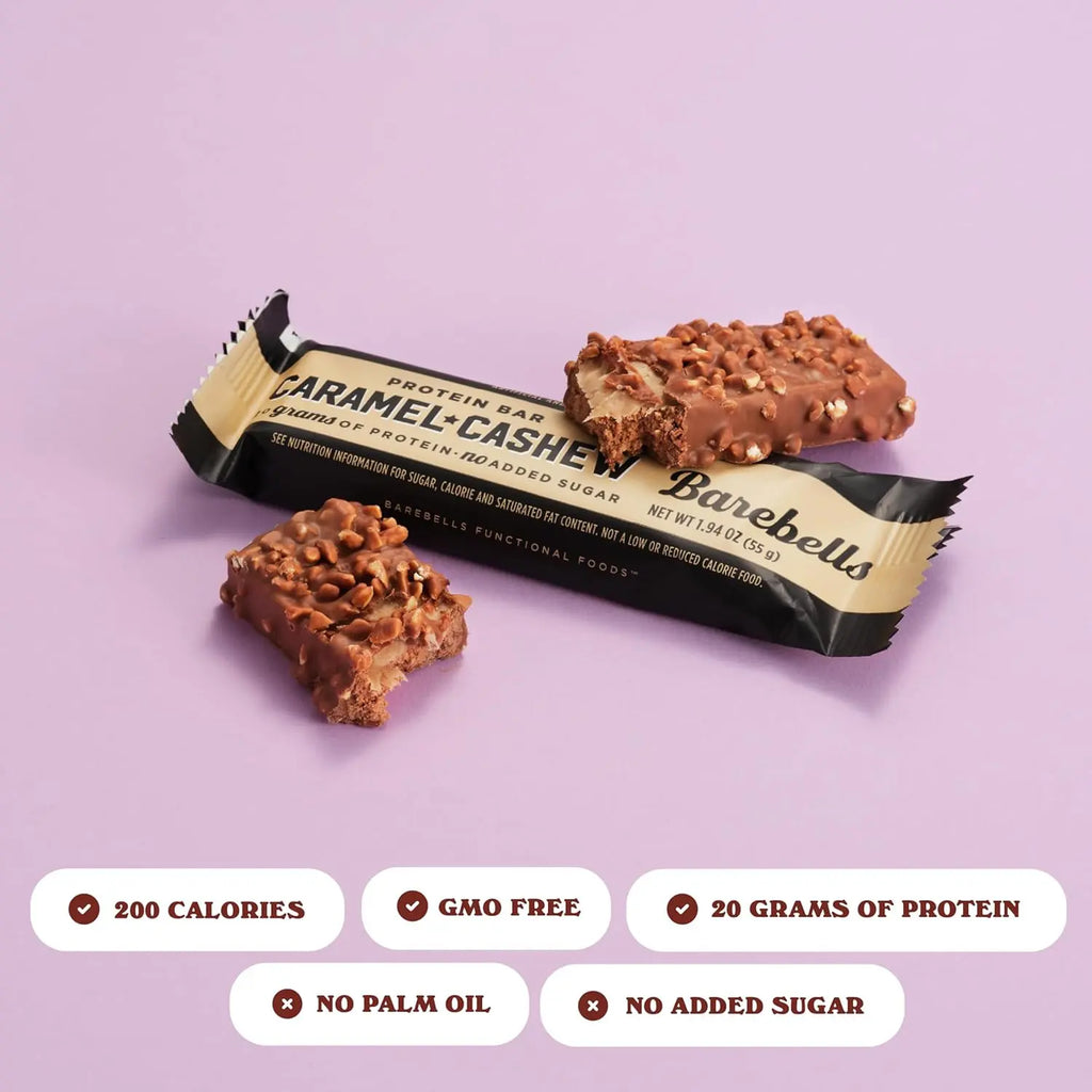 Barebells Proteina Barra 12pzs De 55gr Sfn CARAMEL CASHEW