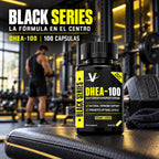 DHEA 100 mg - 100 Caps VMI Sports Black Series | Adaptógeno Hormonal | Equilibrio natural para cuerpo y mente | Fórmula limpia sin aditivos | Suplemento alimenticio