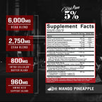 5% Nutrition All Day You May Aminoácidos Esenciales, BCAAs y EAAs para Recuperación e Hidratación 30 Servicios Sabor Mango Piña